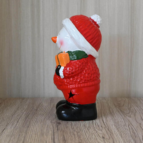 楽天市場】雪だるま スノーマン 置物12月 ガーデン小さい置物可愛い