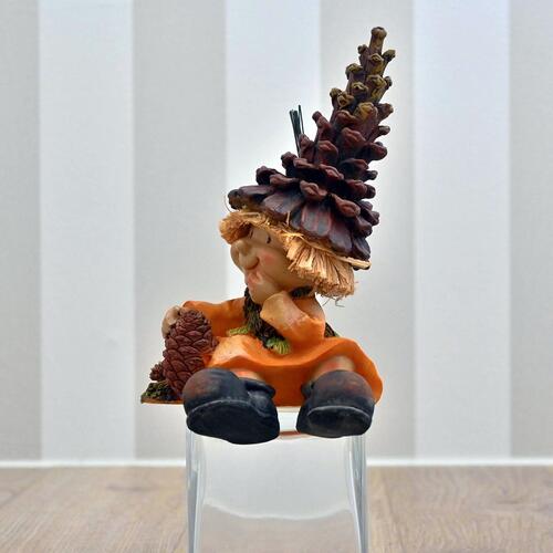 楽天市場】まつぼっくりの妖精置物 かわいい置物 松ぼっくり クルミ