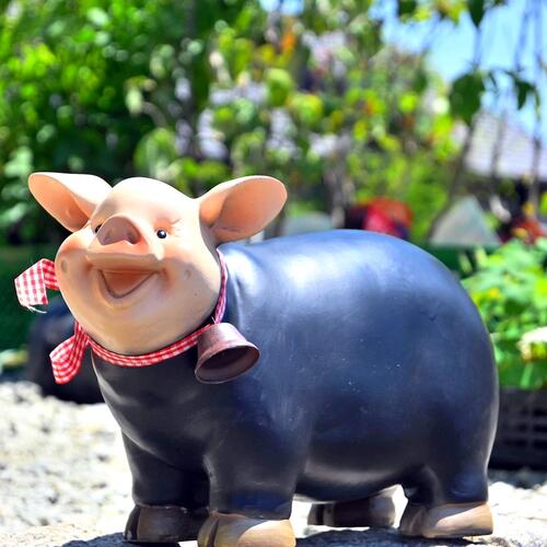 楽天市場】トンちゃん黒板 ぶたさん置物 ぶたの置物黒板 ぶた 笑顔の