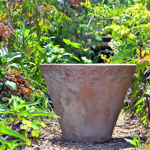 楽天市場】植木鉢 大きい鉢 オブジェアンティーク 不思議な模様骨董品