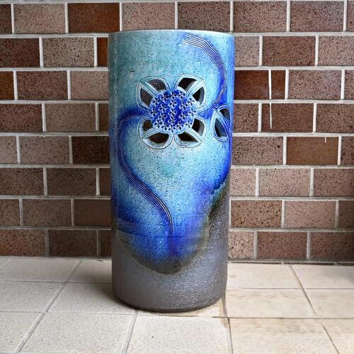 楽天市場】傘立て 紫陽花 和柄 青和風 傘たて あじさい信楽焼き 陶器