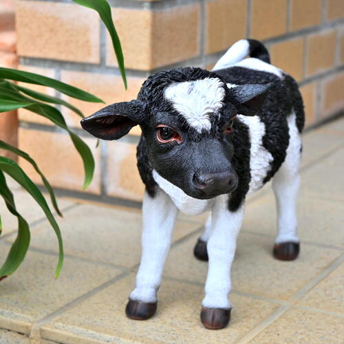 楽天市場】牛 子牛 小物 大置物 リアルな置物 牛の置物お庭や玄関