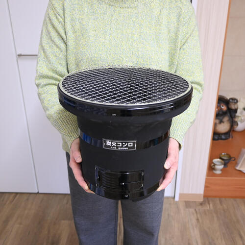 楽天市場】黒七輪2026年三河焼 しちりん 本格焼肉 七輪 木炭コンロ 9号