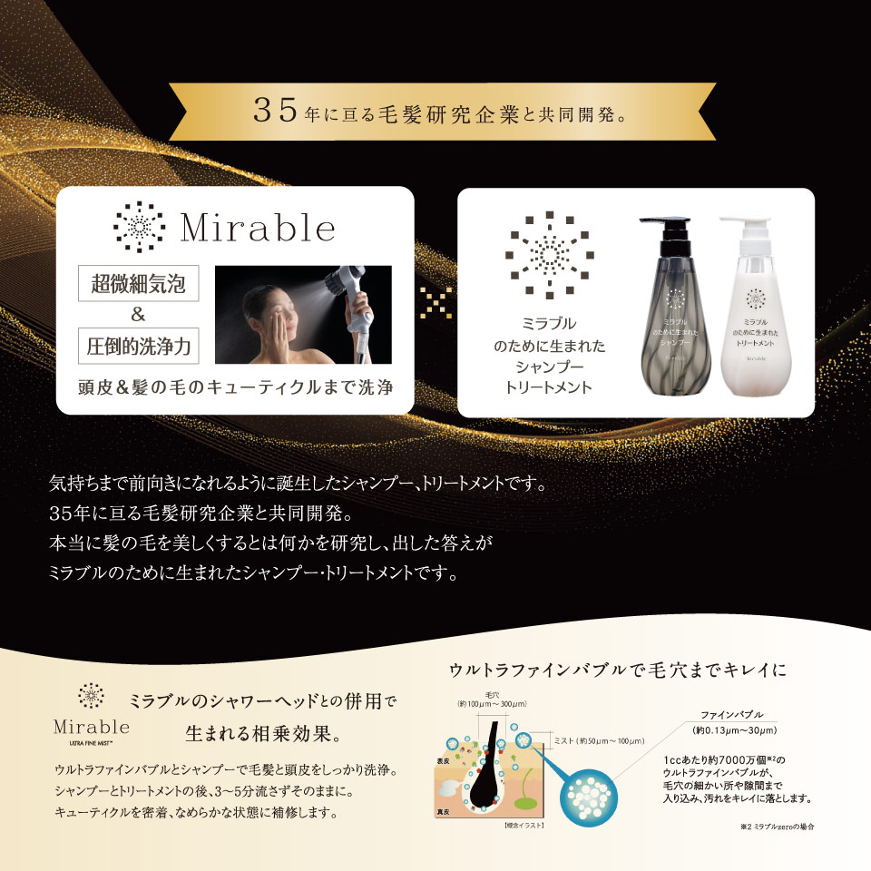 楽天市場】【公式】ミラブルzero 美髪ケアセット（ミラブルゼロ＋