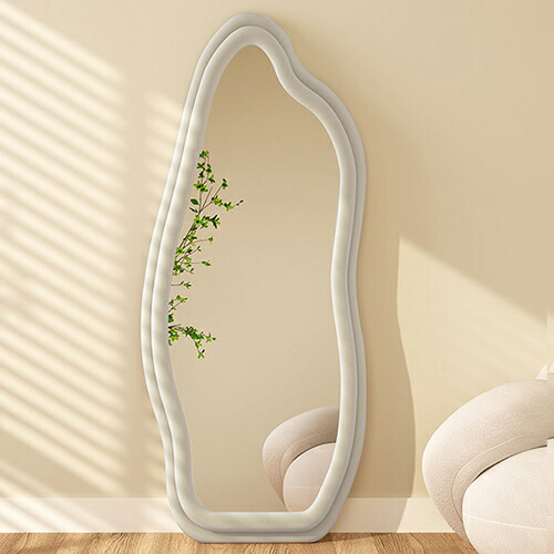 楽天市場】【レビュー特典】ウェーブミラー 高160cm 全身鏡 ミラー