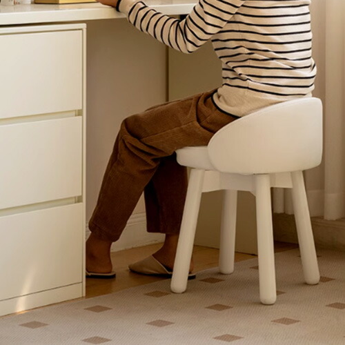 楽天市場】チェア ドレッサーチェア 無垢材 回転 椅子 天然木 スツール