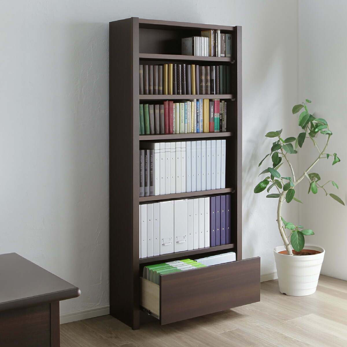 楽天市場】エクティー 国産役員用シェルフ W800 D305 H1800 大川家具