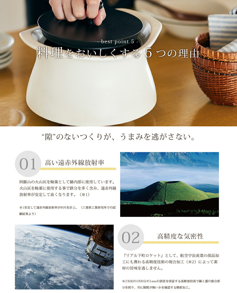 楽天市場】【公式】炊飯 土鍋 ベストポット 20cm《炊飯3合まで》 ご飯
