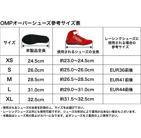 楽天市場】OMP RAIN オーバーシューズ レインレース用 レーシング