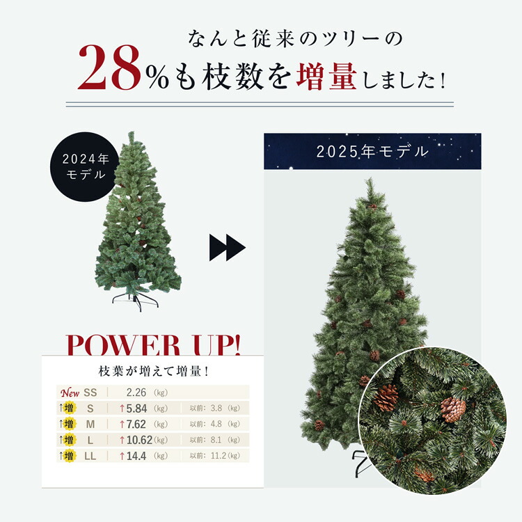 楽天市場】【メーカー直送】7Life クリスマスツリー 180cm Lサイズ