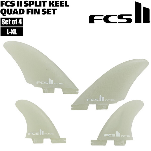 楽天市場】エフシーエス フィン クアッド FCS2 FCS II SPLIT KEEL PG L