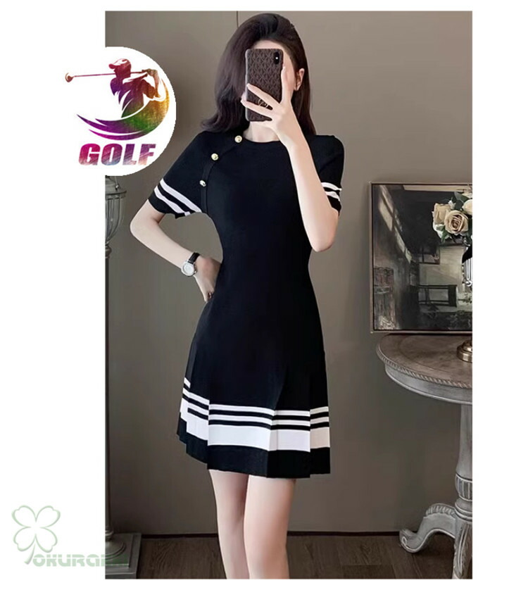 楽天市場】ゴルフウェア レディース ゴルフ ドレス ワンピース 丈長め