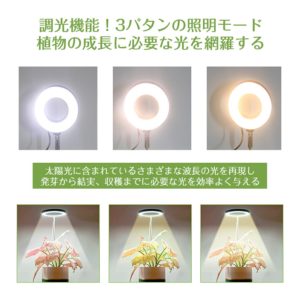 楽天市場】植物育成ライト 植物育成 ライト LED 観葉植物ライト 無段階