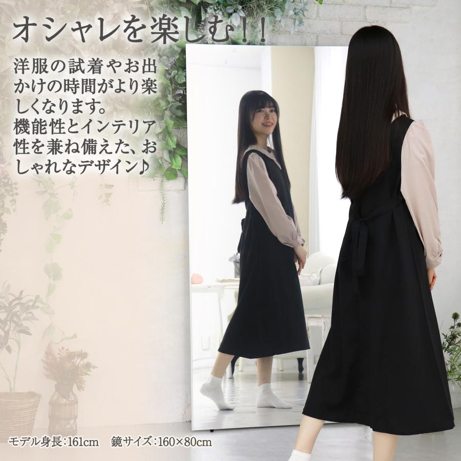 楽天市場】壁掛けミラー 全身 幅60×高さ160cm おしゃれ ウォールミラー