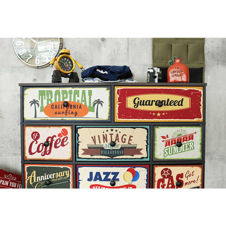 楽天市場】幅103cm 4段 アメリカン インダストリアル ファブリック