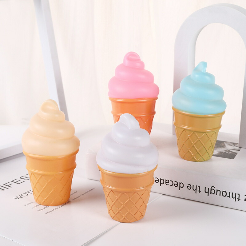 楽天市場】ナイトライト デスクライト LED ランプ ソフトクリーム型