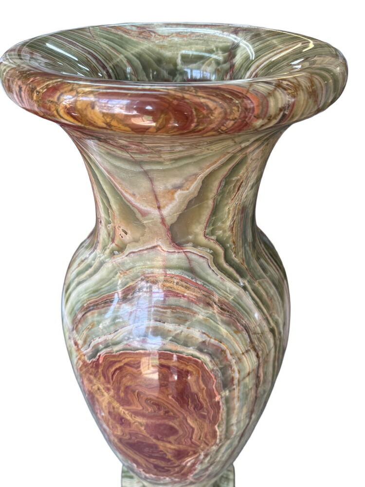 楽天市場】特大 オニックス 花瓶 A オニキス インテリア 飾り壺 天然石