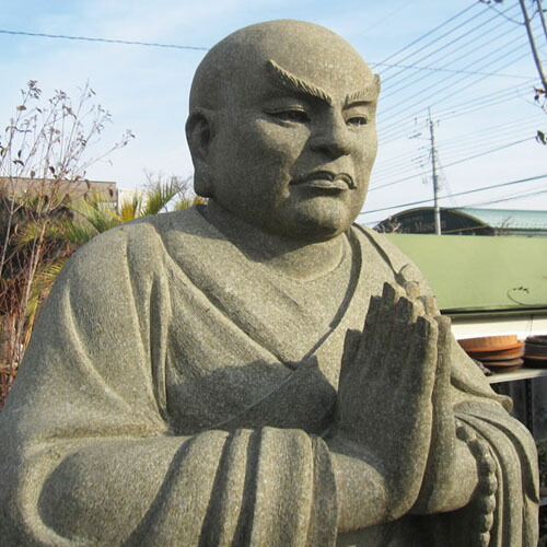 楽天市場】日蓮聖人像 石像 高さ約2m 立像 仏像販売 仏像 石仏 青