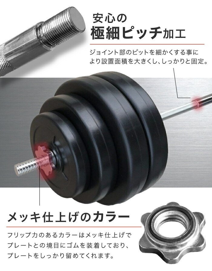 楽天市場】□3/11迄 最大1,000円OFF□ バーベル バーベルセット 40kg