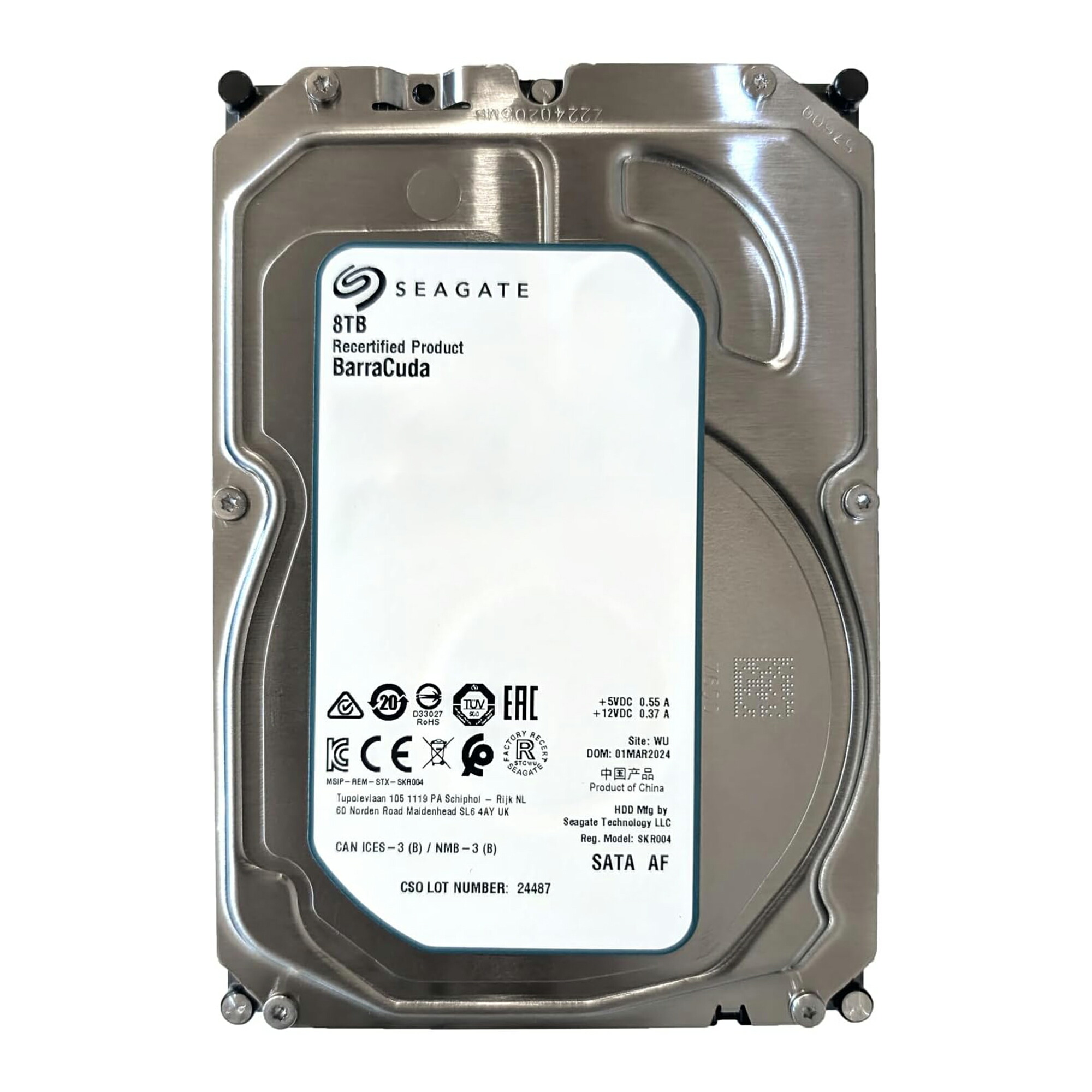 楽天市場】HDD 3.5インチ 8TB SEAGATE BarraCuda ST8000DM004 5400rpm