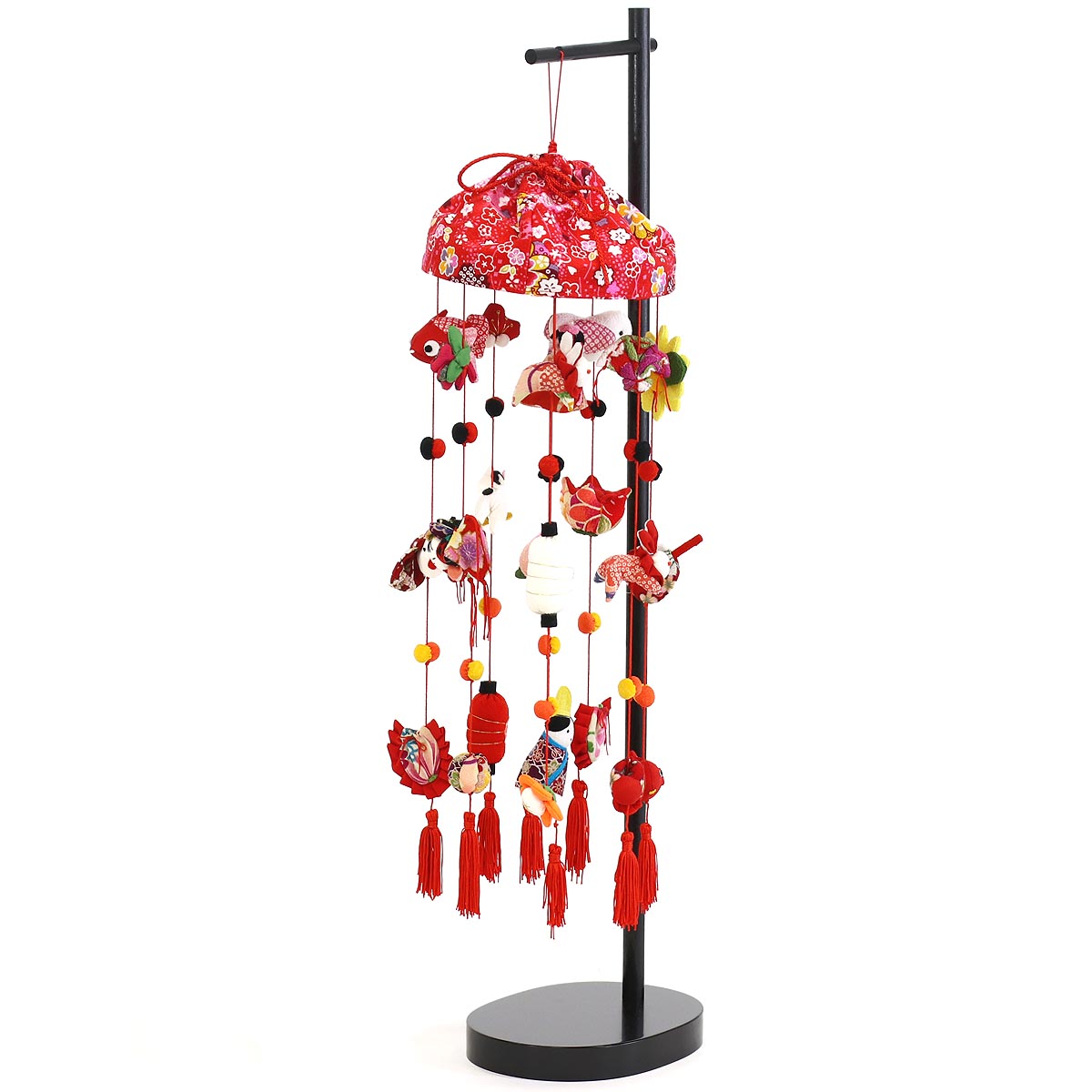 楽天市場】つるし飾り 7連 スタンド付き TRS-BZ-NO-07 桃の節句 雛祭り