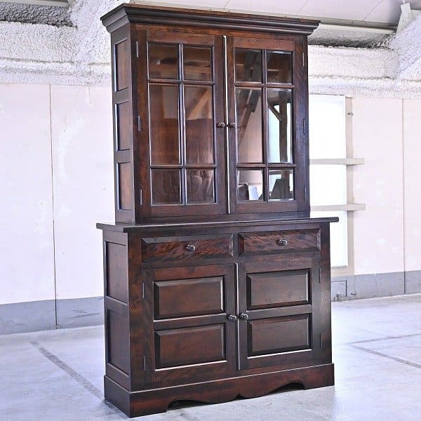 楽天市場】松本民芸家具 47万「A型」食器棚b ミズメザクラ無垢