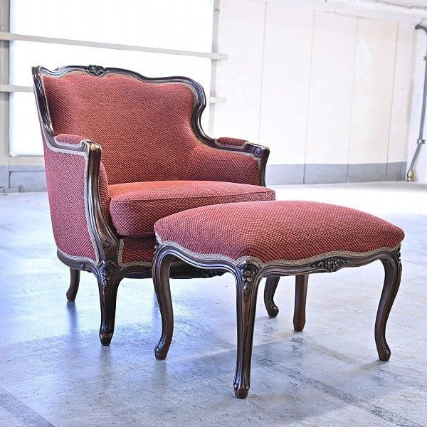 4点同時購入 にゃんコロ様 カリモク最高峰ドマーニ ルイ15世 1人掛けソファ