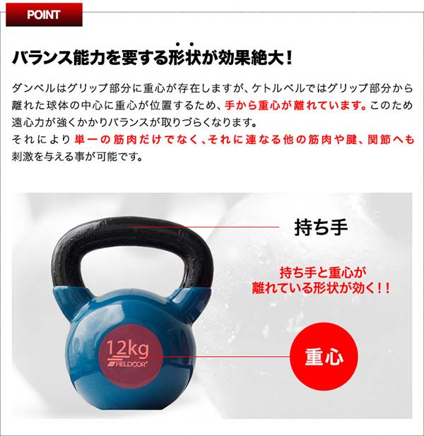 楽天市場】【楽天1位】ケトルベル 12kg ダンベル ケトルダンベル