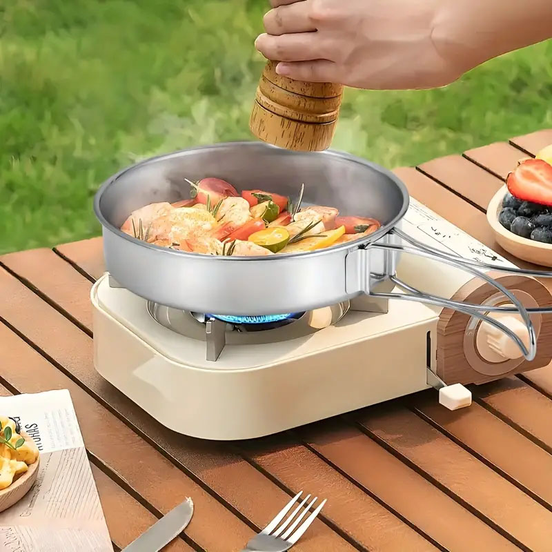 楽天市場】キャンプ用品 ステンレス 食器 5点セット クッカーセット