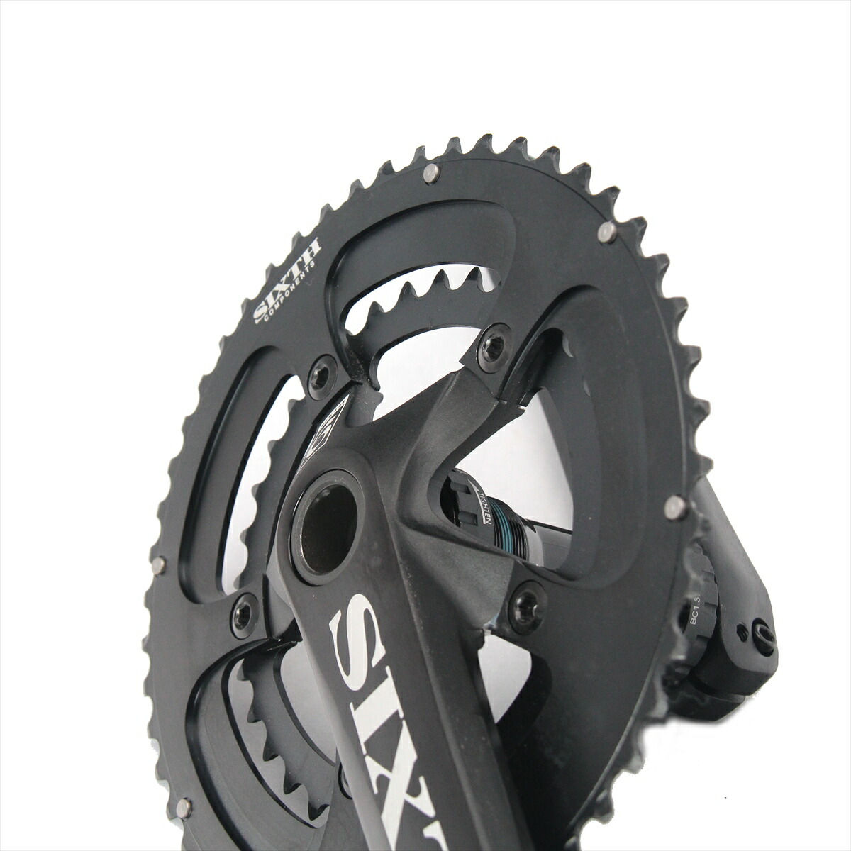 楽天市場】2ピースクランク SIXTH Components 2pc. Compact Crank set