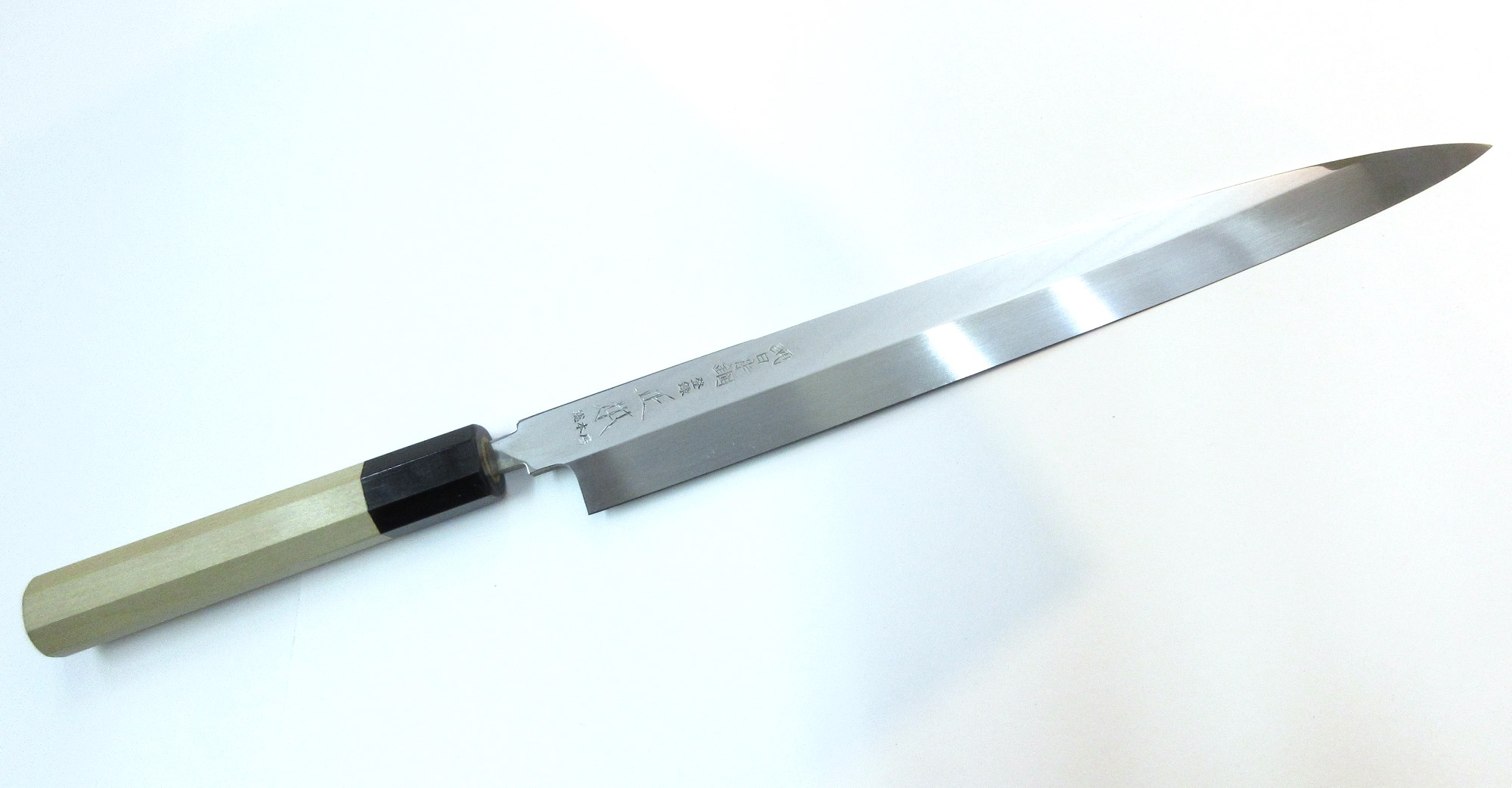 楽天市場】正本総本店 本焼青鋼 柳刃 刺身包丁 ミラー仕上げ 青紙一号