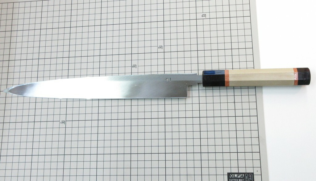 楽天市場】正本総本店 本焼青鋼 柳刃 刺身包丁 青紙一号鋼 300mm 1尺