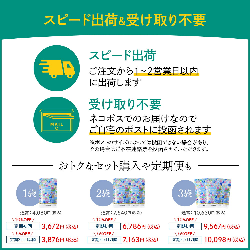 楽天市場】【15%OFF】【公式】ラクビプレミアム 3袋 Lakubi ニコリオ