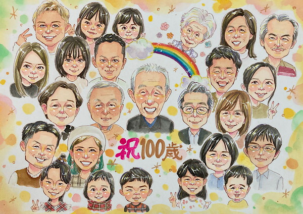 楽天市場】似顔絵ウェルカムボード 結婚式 サプライズ 大人数 額縁付