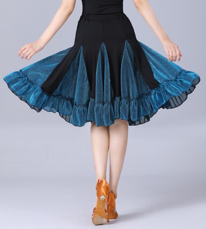楽天市場】ひざ丈スカート ダンススカート 社交ダンス衣装 大きい裾