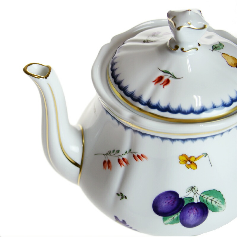 楽天市場】ジノリ1735 イタリアンフルーツ ティーポット[S] 680ml 3678