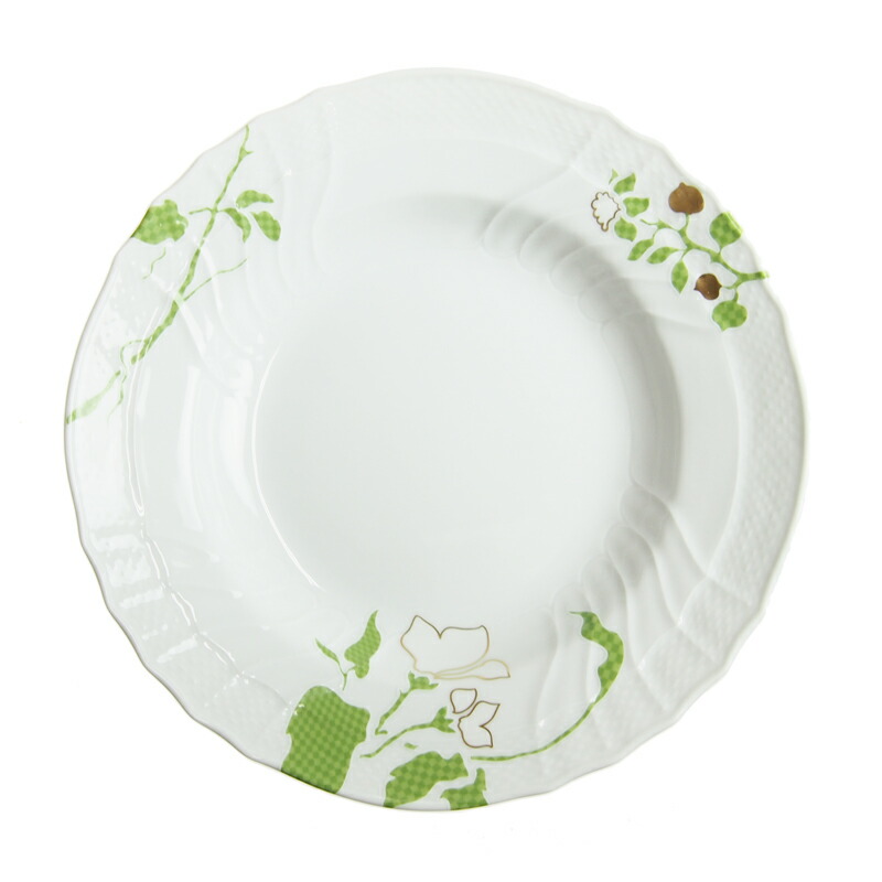 楽天市場】ジノリ1735 フィオーリヴェルディ スーププレート 24cm 02