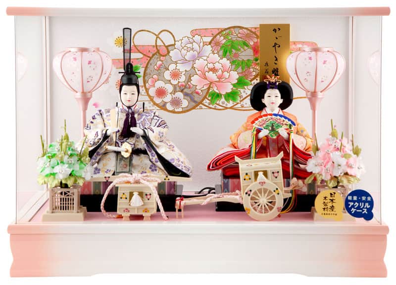藤翁作 けんらん親王飾 アクリルケース入り 雛人形 雛人形 ケース飾り
