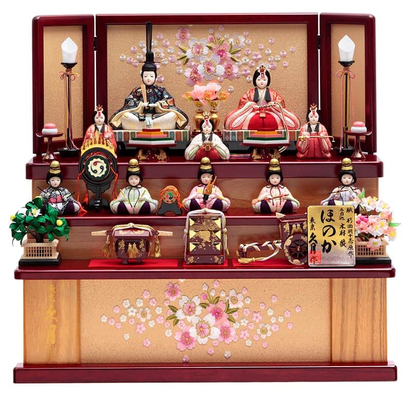 楽天市場】雛人形 久月 コンパクト ひな人形 雛 木目込人形飾り 収納