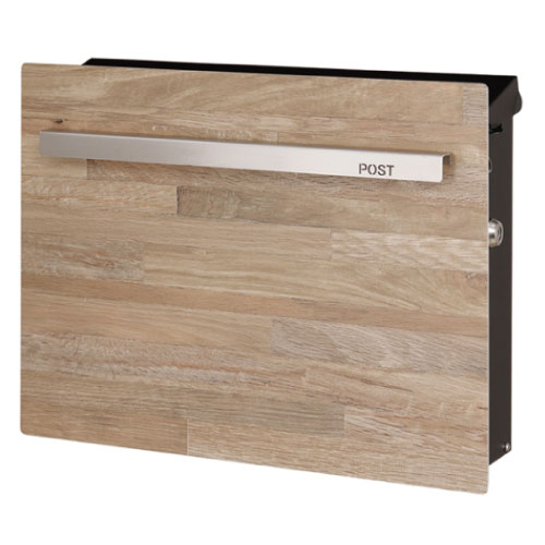 楽天市場】郵便ポスト・ノイエキューブ ウッド シャビ—テイスト
