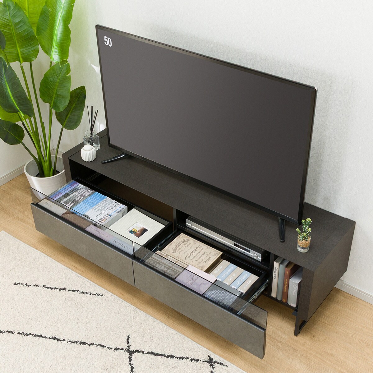 楽天市場】ローボード(セーラル3 脚付きR 149) ニトリ 【配送員設置