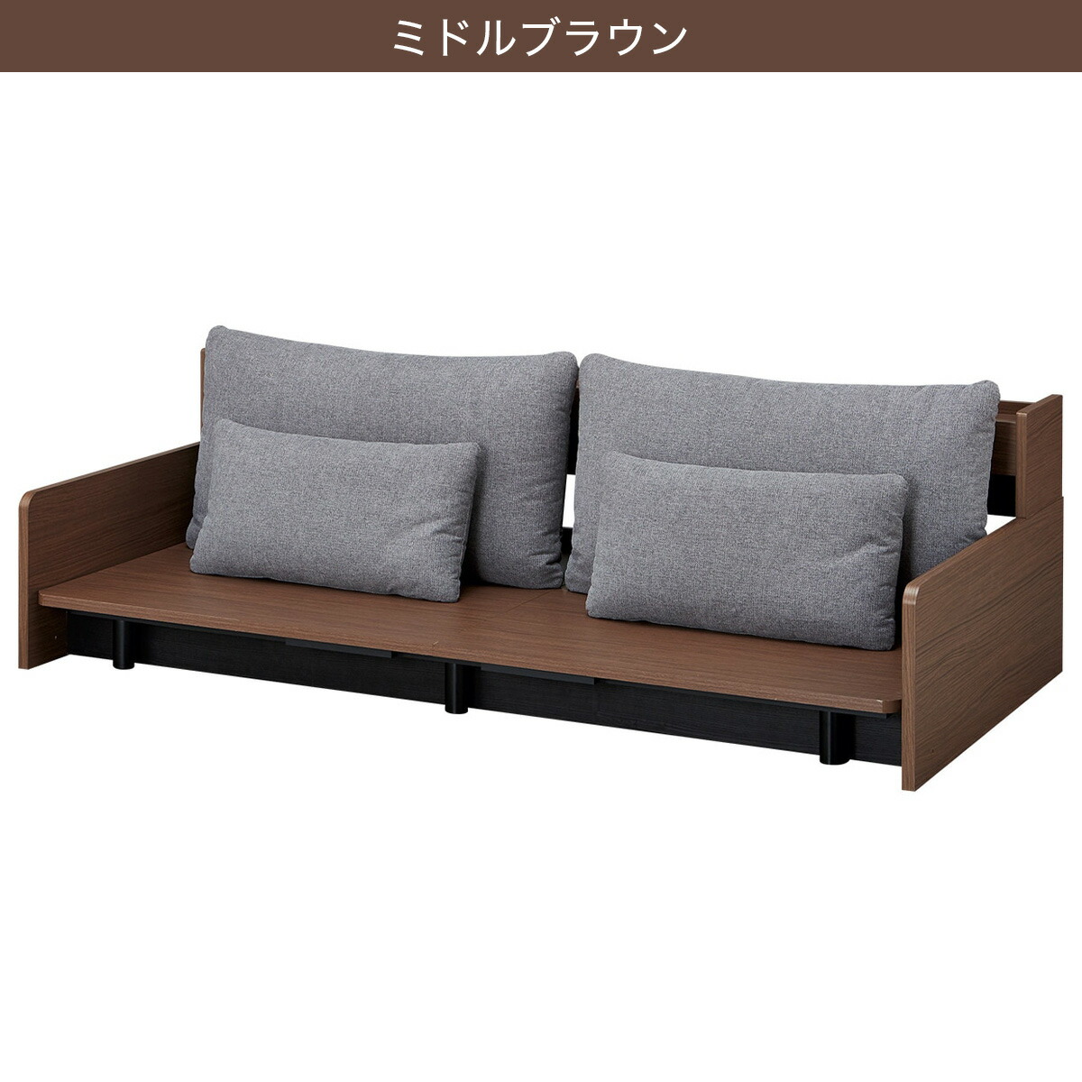 楽天市場】3Way ベッドソファフレーム(B2 マットレス別売り MGY