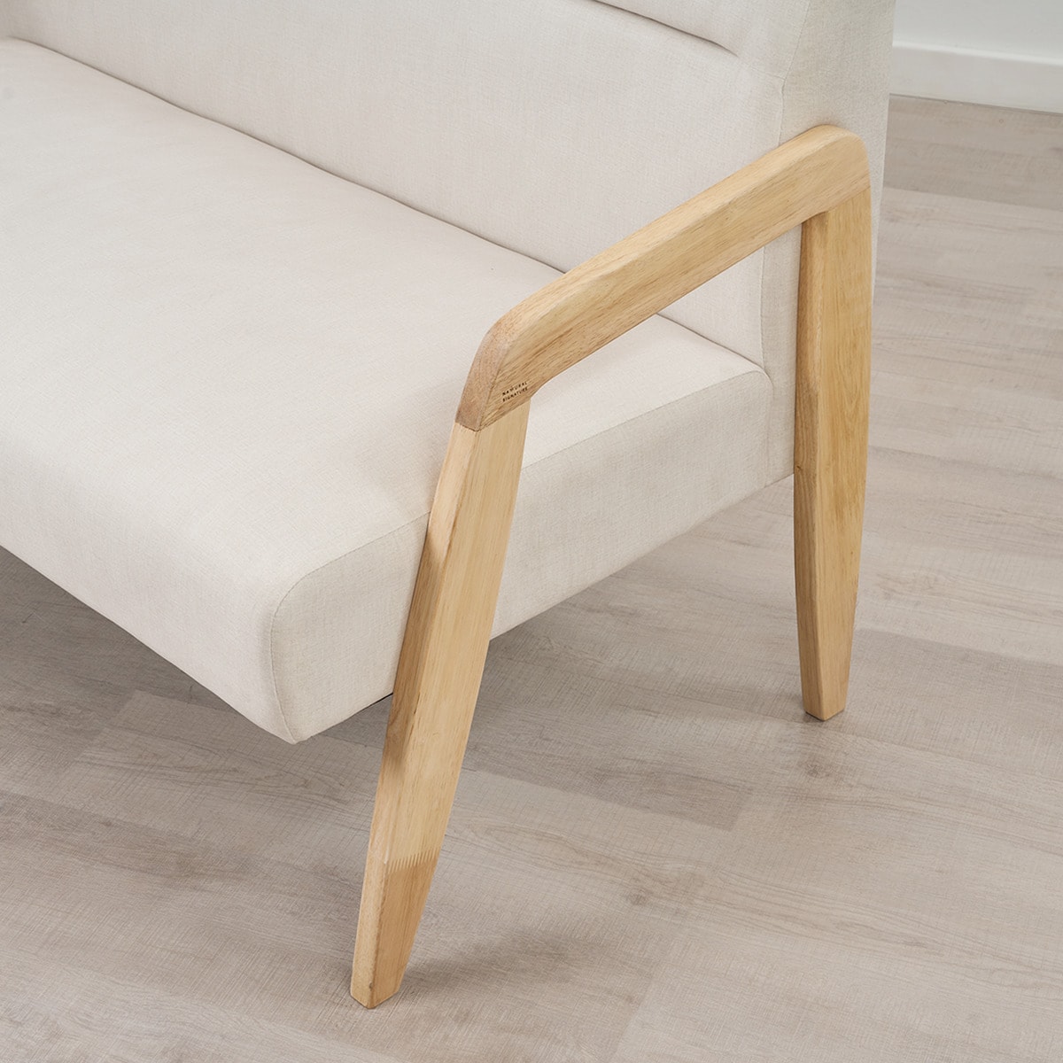 楽天市場】【NATURAL SIGNATURE】天然木 肘付き2Pソファ【玄関先迄納品