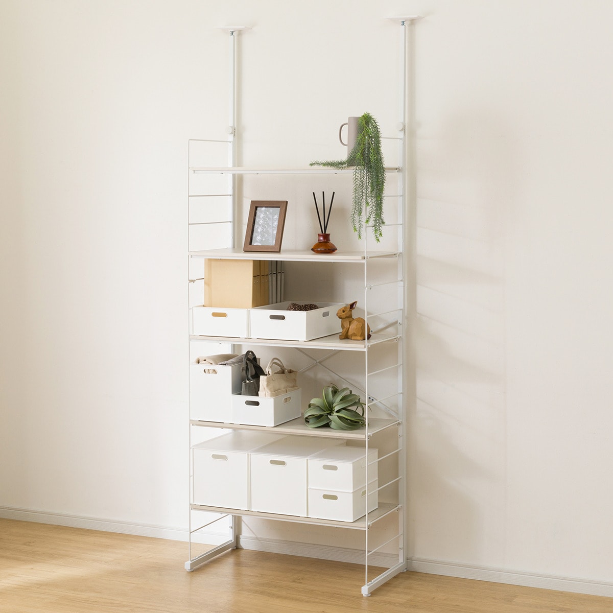 楽天市場】突っ張り壁面収納 Nポルダ ディープ2 (幅80cm NP01 )【玄関