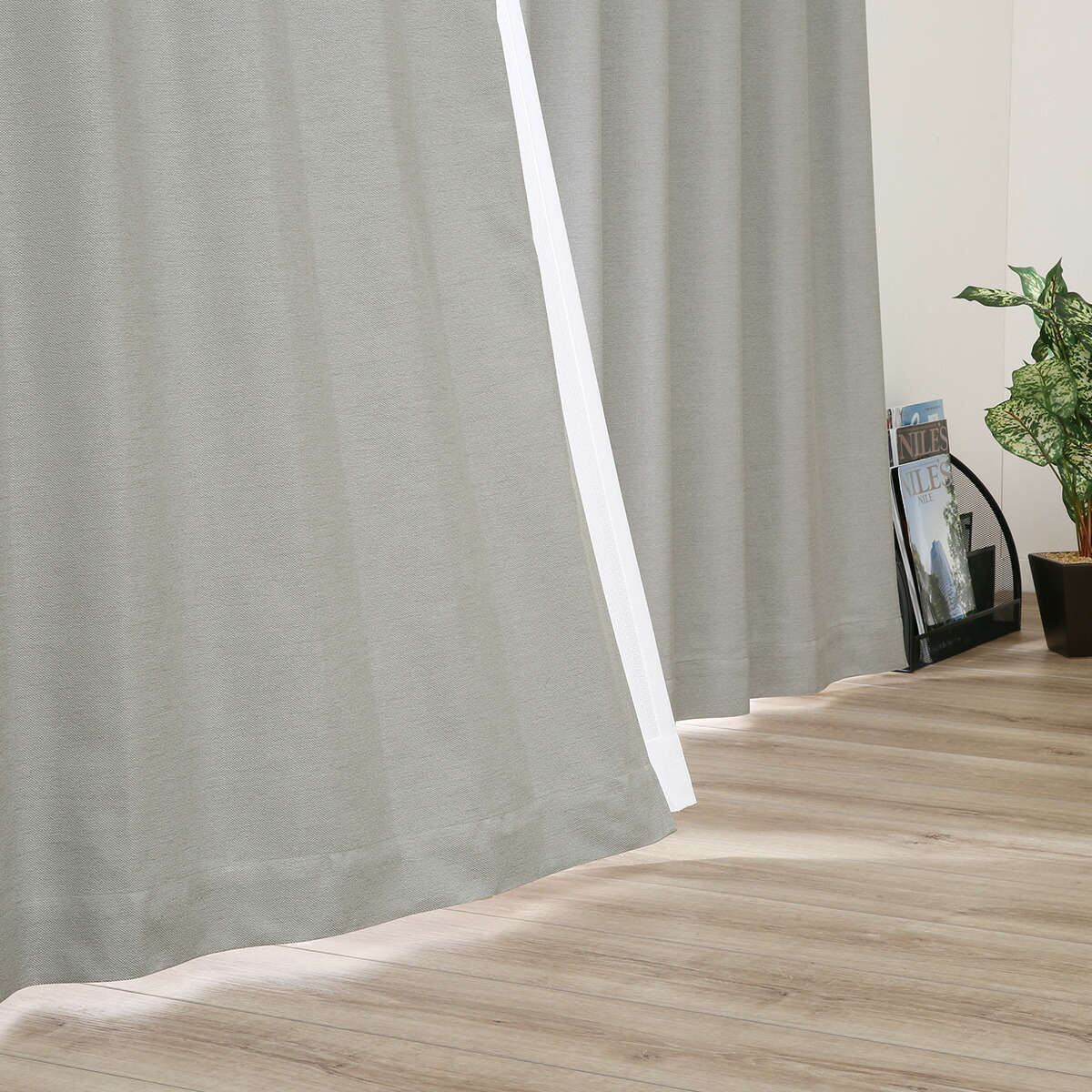 楽天市場】遮光1級・遮熱・遮音・156サイズカーテン グレー（GY