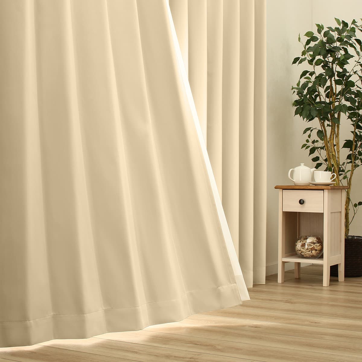 楽天市場】遮光1級・遮熱・防炎・156サイズ・44色カーテン ベージュ