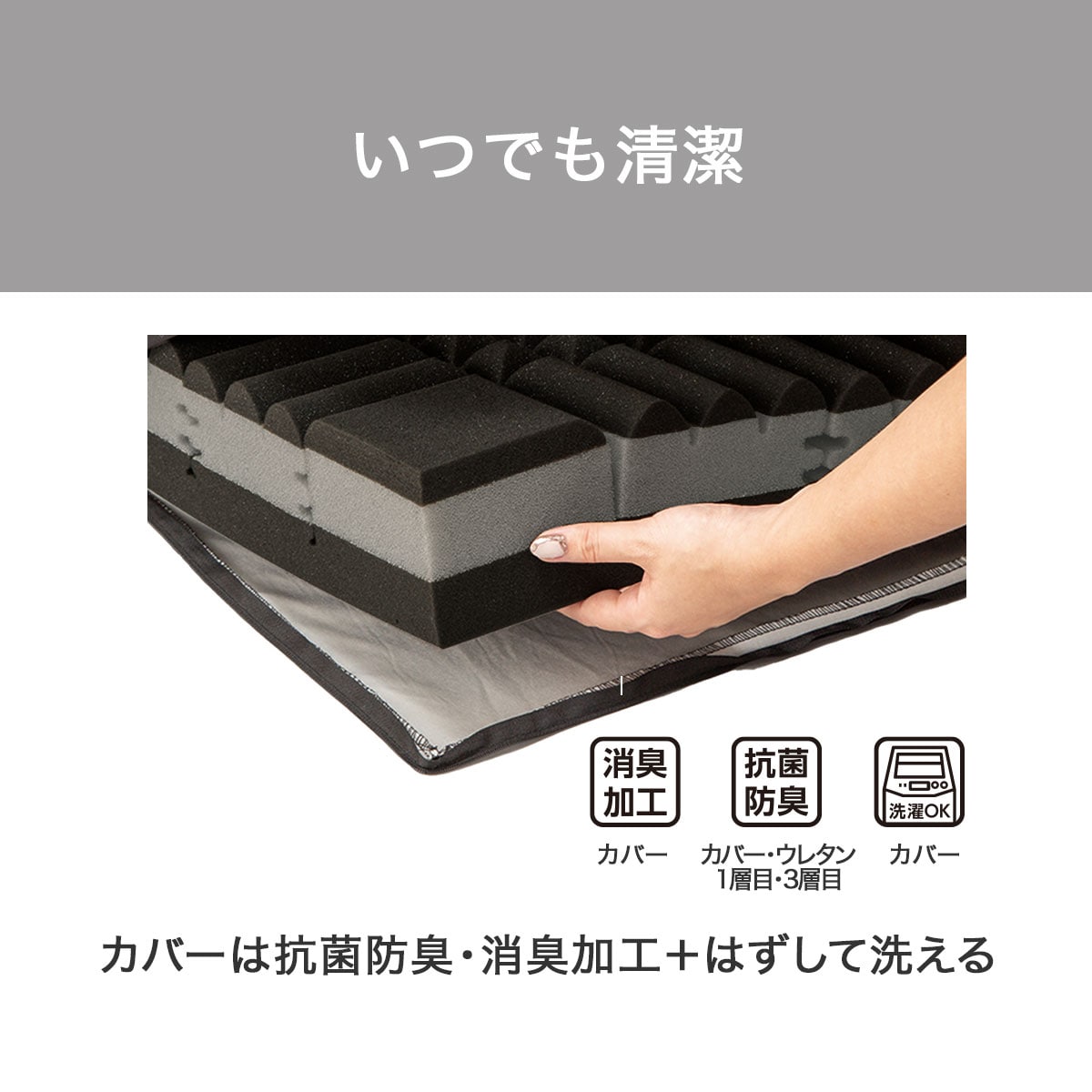 楽天市場】体圧分散に優れた3層構造敷ふとん(N-CUBE) ニトリ 【玄関先