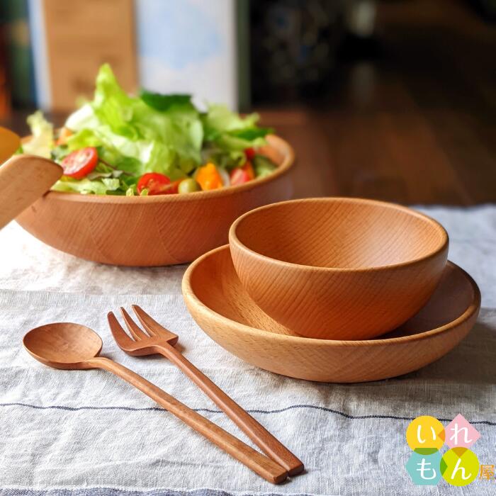 楽天市場】木製食器 1枚入【MUTE サラダボウル S】木製カトラリー