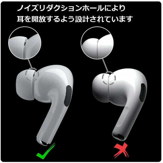 楽天市場】AirPods Pro 1 / 2 イヤーチップ L M S XSサイズ 2個1セット