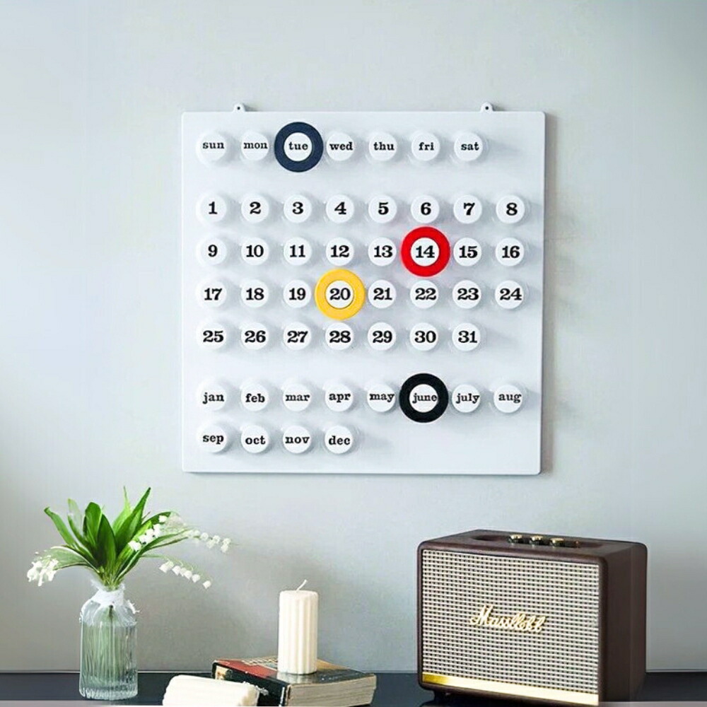 楽天市場】【店内全商品20%OFF!】万年カレンダー リングデイト